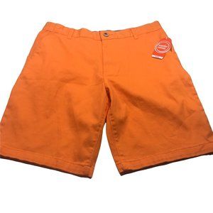 Wonder Nation Boy's Size 14 Husky Adjustable Waist Flat Front Shorts Orange New